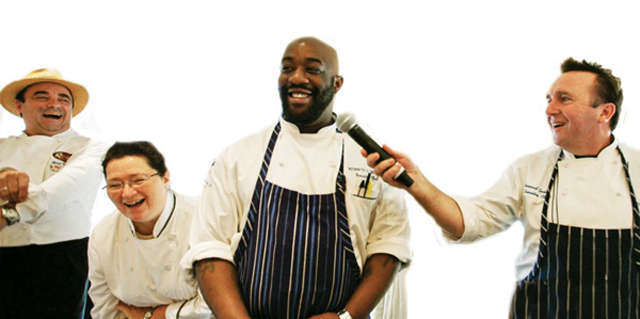 wine food festival four chef banner